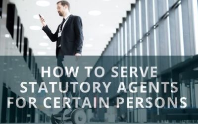 Service on Statutory Agents for Certain Persons