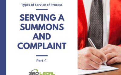 Serving a Summons and Complaint – Part 1 in Series